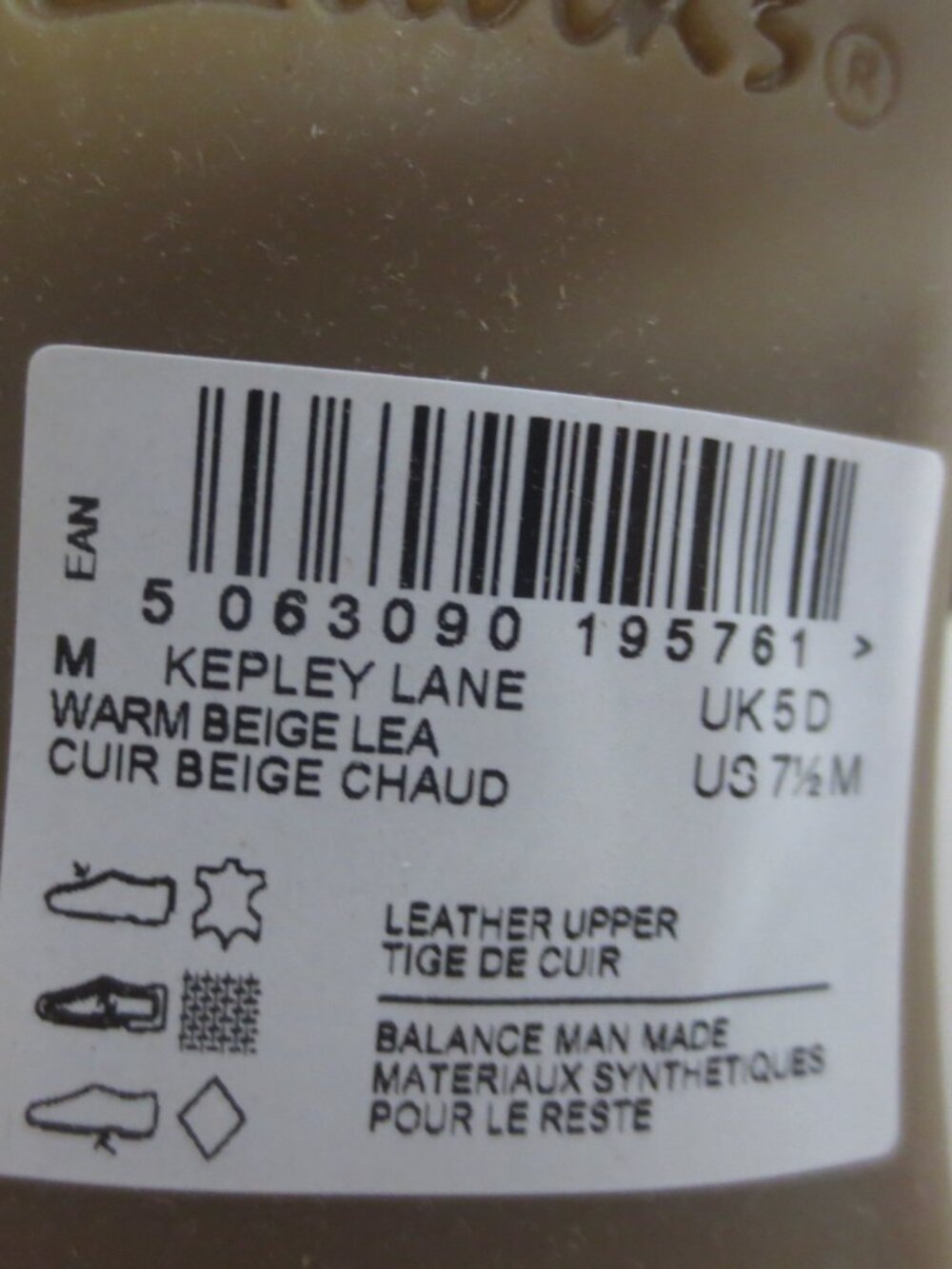 CLARKS WOMENS KEPLEY LANE SLINGBACK PUMP - WARM BEIGE - US 7.5M - Picture 6 of 6